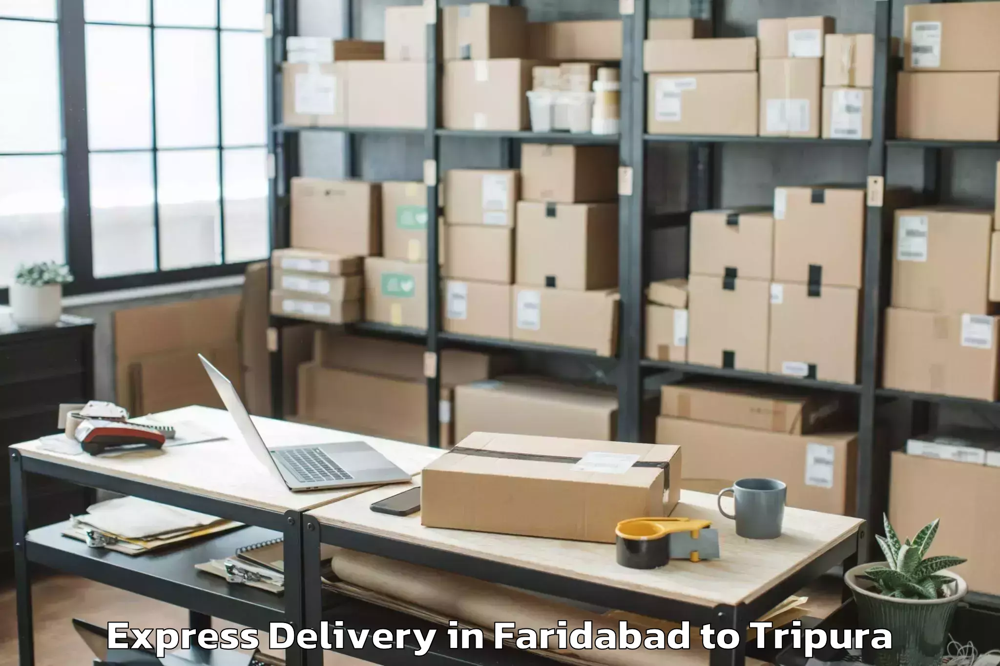 Book Faridabad to Belonia Express Delivery